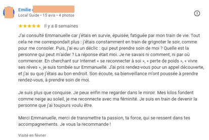 Avis Compulsions alimentaires Dieteticienne nutritionniste Emmanuelle Lecuyer